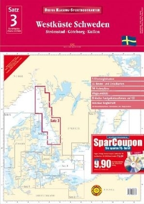 Delius Klasing Sportbootkarten / Westk&uuml;ste Schweden