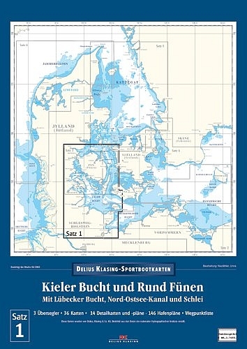 Delius Klasing Sportbootkarten / Kieler Bucht und Rund F&uuml;nen
