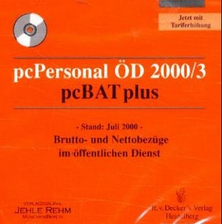 pcPersonal ÖD 2000/3, pcBAT plus. pcBeamte 2000/2, 2 CD-ROMs