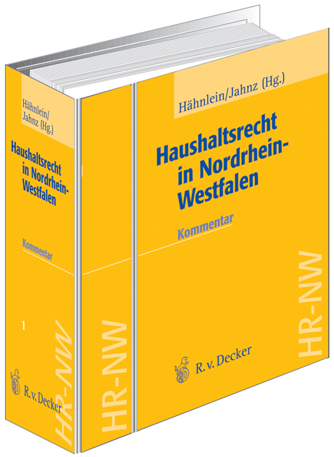 Haushaltsrecht in Nordrhein-Westfalen - HR-NW - Michael Borgmann, Burkhardt Dinglinger, Hans-Joachim Donath, Peter Esch, Lutz-Gerald G&ouml;bel, Uwe H&auml;hnlein, Eduard Hans Jahnz, Paul K&ouml;hler, Sven-Axel K&ouml;ster, Wolfgang Kramer, Rainer Mues, Lothar Pietschmann, Frank Richter, Kai-Uwe Spitzer, Heidrun Verholen, Joachim Viehoven, Christian Wagener, Rainer Wetterau, Silvia Winands, Andreas Zelljahn