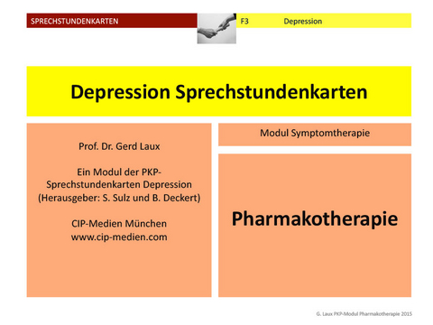 Antidepressive Pharmakotherapie &ndash; Erg&auml;nzungsset - Gerhard Laux