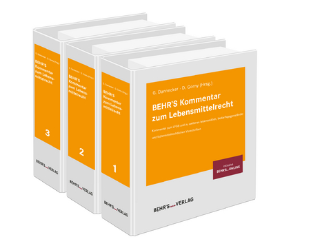 BEHR'S Kommentar zum Lebensmittelrecht - Prof. Dr. Jens B&uuml;lte, Dr. Danja Domeier, Dr. Philipp Gregor, Prof. Dr. Moritz Hagenmeyer, Corinna Lindau, Dr. Mirjam Liebmann, Thomas Mettke, Dr. Axel Preu&szlig;, Dr. Astrid Seehafer, Saskia Soravia, Nora Thies, Dr. Christian Triebe, Dr. Andreas Reinhart