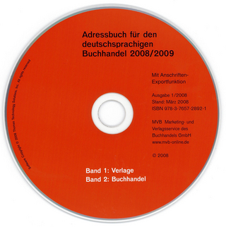 Adressbuch für den deutschsprachigen Buchhandel. April 2008 - CD-ROM-Ausgaben