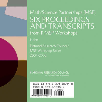 Math/Science Partnerships (MSP) -  Center for Education,  Division of Behavioral and Social Sciences and Education,  National Research Council