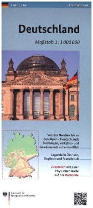 Deutschland 1: 1 000 000 -  BKG - Bundesamt f&uuml;r Kartographie und Geod&auml;sie