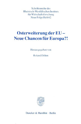 Osterweiterung der EU - Neue Chancen für Europa?!
