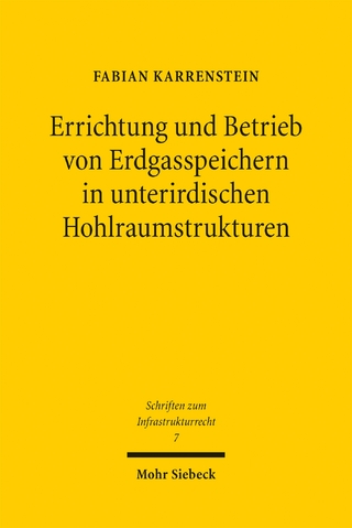 Errichtung und Betrieb von Erdgasspeichern in unterirdischen Hohlraumstrukturen