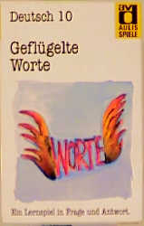 Aulis Kartenspiele. Faltschachtel mit 80 Spielkarten, 1 Spielanleitung und 1 Lösungskarte. Kartenformat 8,9 × 5,7 cm / Deutsch / Geflügelte Worte