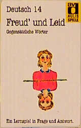 Aulis Kartenspiele. Faltschachtel mit 80 Spielkarten, 1 Spielanleitung und 1 Lösungskarte. Kartenformat 8,9 × 5,7 cm / Deutsch / Freud' und Leid