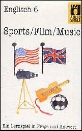 Aulis Kartenspiele. Faltschachtel mit 80 Spielkarten, 1 Spielanleitung und 1 Lösungskarte. Kartenformat 8,9 × 5,7 cm / Englisch / Sports /Film /Music