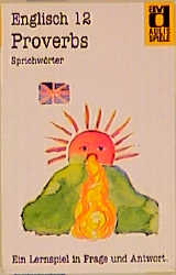 Aulis Kartenspiele. Faltschachtel mit 80 Spielkarten, 1 Spielanleitung und 1 Lösungskarte. Kartenformat 8,9 × 5,7 cm / Englisch / Proverbs