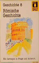 Aulis Kartenspiele. Faltschachtel mit 80 Spielkarten, 1 Spielanleitung und 1 Lösungskarte. Kartenformat 8,9 × 5,7 cm / Geschichte / Römische Geschichte