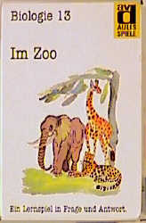 Aulis Kartenspiele. Faltschachtel mit 80 Spielkarten, 1 Spielanleitung und 1 Lösungskarte. Kartenformat 8,9 × 5,7 cm / Biologie / Im Zoo