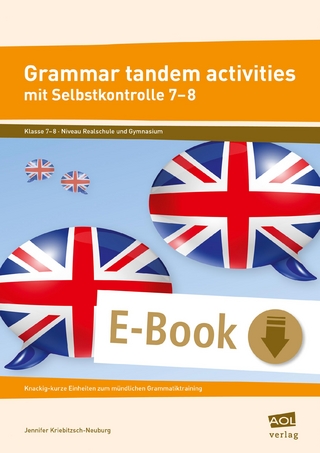 Grammar tandem activities mit Selbstkontrolle 7-8