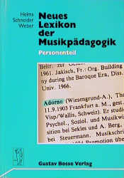 Neues Lexikon der Musikpädagogik. Sachteil /Personenteil