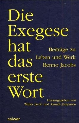 Die Exegese hat das erste Wort - 