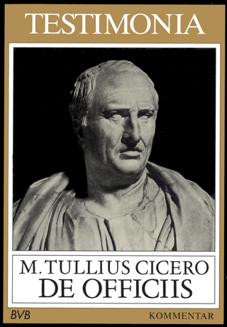 Testimonia / Cicero, De officiis, Kommentar