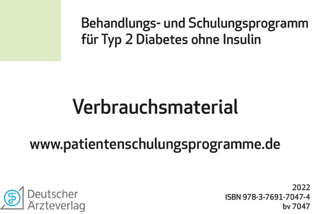 Therapie ohne Insulingabe - Verbrauchsmaterial - Monika Gr&uuml;&szlig;er, Viktor J&ouml;rgens