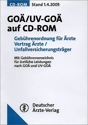 GO&Auml;/UV-GO&Auml; auf CD-ROM