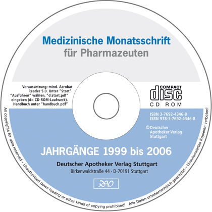 Medizinische Monatsschrift f&uuml;r Pharmazeuten