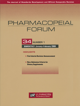 Pharmacopeial Forum 2008
