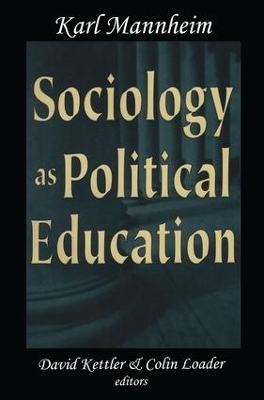 Sociology as Political Education - Karl Mannheim