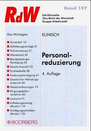 Personalreduzierung - Peter Kunisch