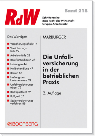 Unfallversicherung in der betrieblichen Praxis