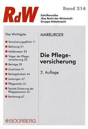 Pflegeversicherung - Horst Marburger