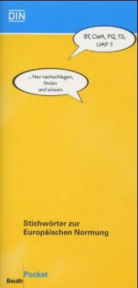 Stichw&ouml;rter zur Europ&auml;ischen Normung - K P Schulz