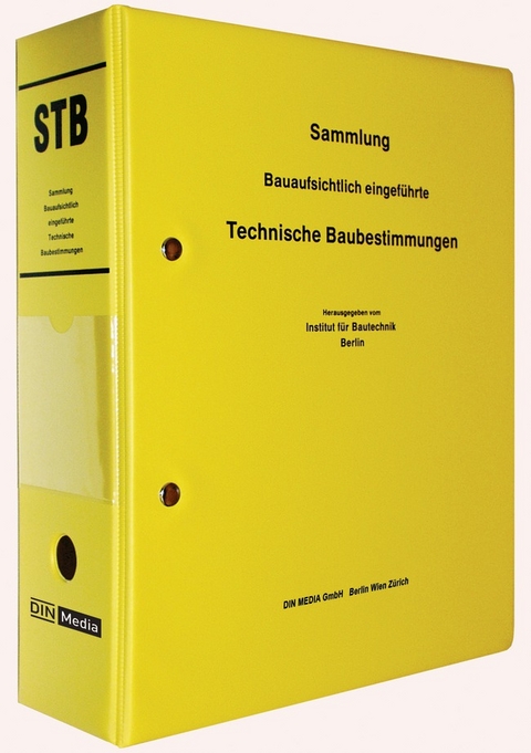 STB - Sammlung Bauaufsichtlich eingef&uuml;hrte Technische Baubestimmungen - Helmut Hirtz (Baudirektor)