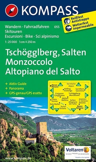 KOMPASS Wanderkarte Tschögglberg - Salten /Monzoccolo - Altopiano del Salto