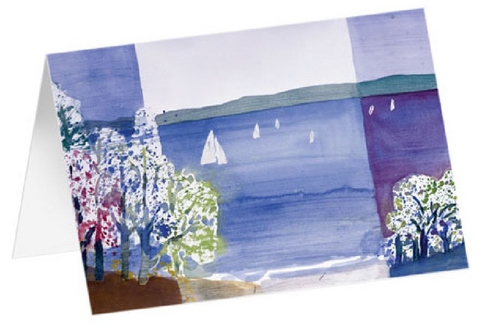 Kunstkarten "Fr&uuml;hlingsstimmung" 5 Stk.