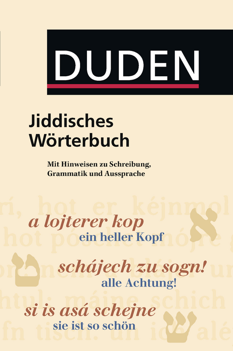 Duden - Jiddisches Wörterbuch - Ronald Lötzsch