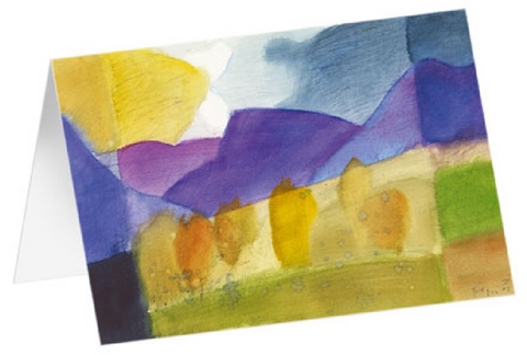 Kunstkarten "M&auml;rchenlandschaft" 5 Stk.