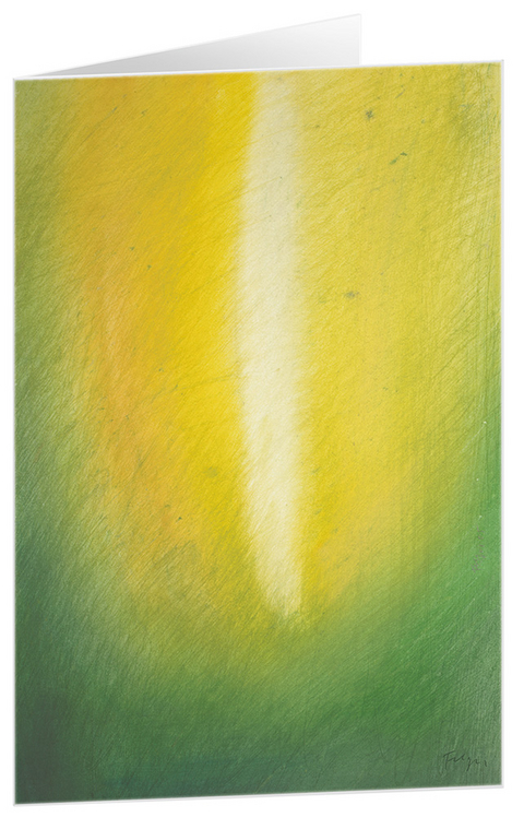 Lichtstrahl - Kunst-Faltkarten ohne Text (5 St&uuml;ck) - 