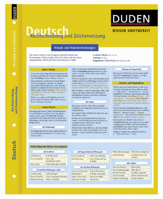 Wissen griffbereit - Deutsch Rechtschreibung und Zeichensetzung