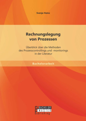 Rechnungslegung von Prozessen: &Atilde;berblick &Atilde;&frac14;ber die Methoden des Prozesscontrollings und -monitorings in der Literatur - Svenja Hainz