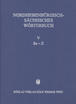 Nordsiebenbürgisch-Sächsisches Wörterbuch (V, Se-Z)