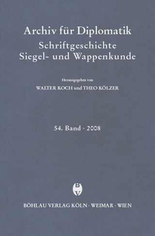Archiv für Diplomatik, Schriftgeschichte, Siegel- und Wappenkunde 54 (2008)