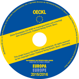 OECKL. Taschenbuch des Öffentlichen Lebens – Europa 2015/2016 – CD-ROM, 20. Jahrgang