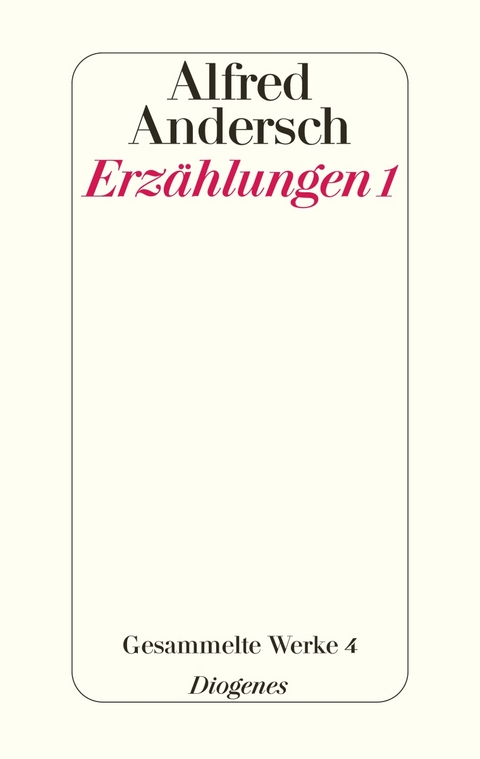 Erz&auml;hlungen 1 - Alfred Andersch