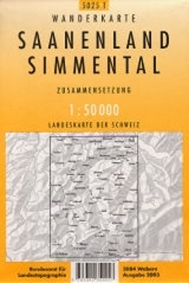 5025T Saanenland - Simmental Wanderkarte