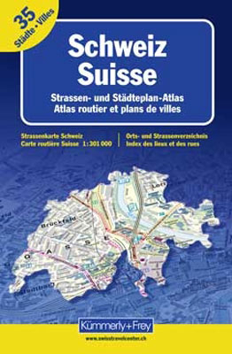 Schweiz Strassen- und Städteplanatlas
