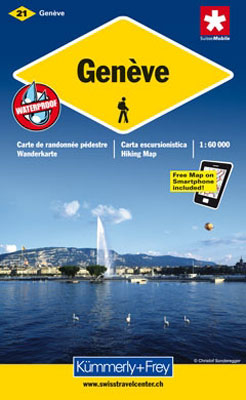 Gen&egrave;ve Wanderkarte Nr. 21