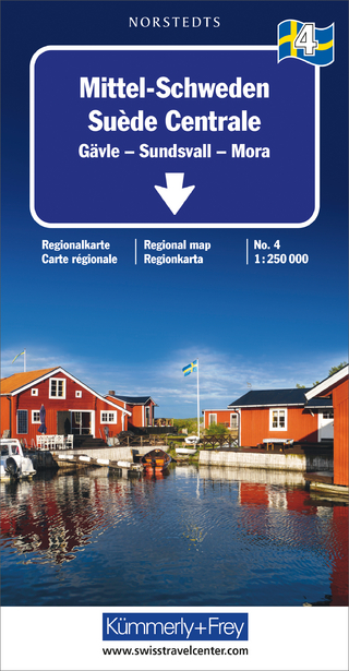 Mittel-Schweden Nr. 04 Regionalkarte Schweden 1:250 000
