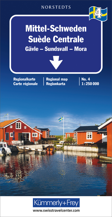 Mittel-Schweden Nr. 04 Regionalkarte Schweden 1:250 000