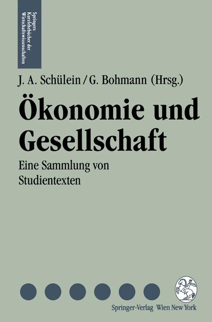 &Ouml;konomie und Gesellschaft - 