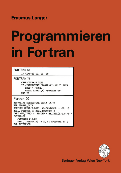 Programmieren in Fortran - Erasmus Langer