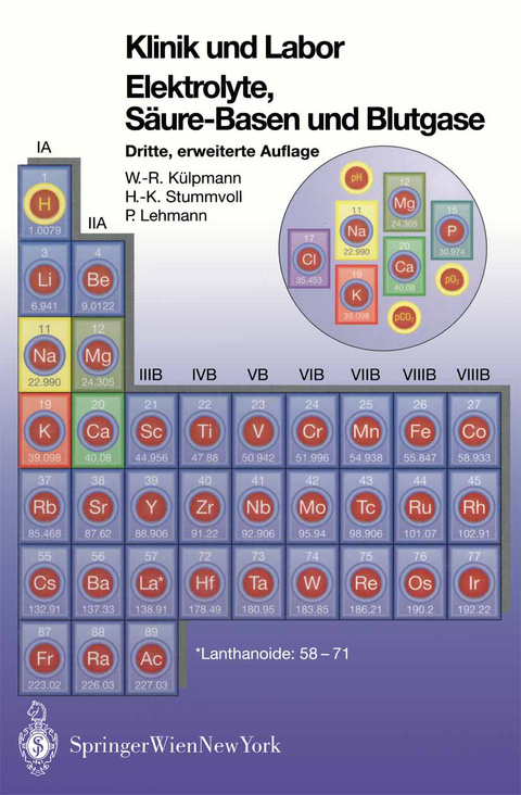 Klinik und Labor Elektrolyke, S&auml;ure-Basen und Blutgase - Wolf-R&uuml;diger K&uuml;lpmann, Hans-Krister Stummvoll, Paul Lehmann